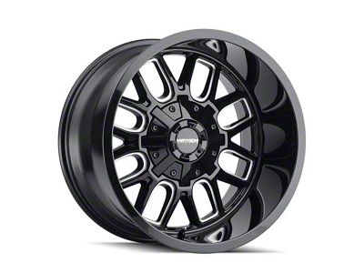 Mayhem Wheels Cogent Black Milled 6-Lug Wheel; 20x9; 0mm Offset (21-25 F-150)