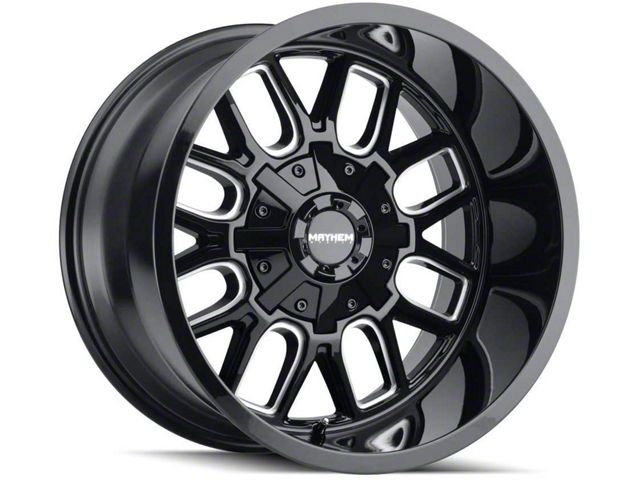 Mayhem Wheels Cogent Gloss Black Milled 6-Lug Wheel; 20x9; 18mm Offset (21-24 F-150)