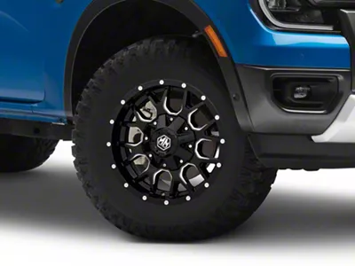 Mayhem Wheels Warrior Matte Black 6-Lug Wheel; 17x9; 18mm Offset (24-25 Ranger)