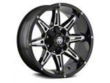 Mayhem Wheels Rampage Black Milled 5-Lug Wheel; 17x9; -12mm Offset (94-01 RAM 1500)
