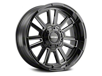 Mayhem Wheels Apollo Gloss Black Milled 5-Lug Wheel; 20x9; 0mm Offset (05-11 Dakota)
