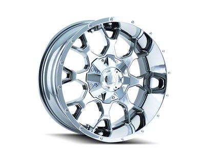 Mayhem Wheels Warrior Chrome 5-Lug Wheel; 18x9; 18mm Offset (87-90 Dakota)