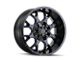 Mayhem Wheels Warrior Black with Prism Blue 6-Lug Wheel; 20x9; 0mm Offset (15-20 F-150)
