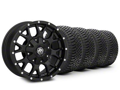 18x9 Mayhem Wheels Warrior & 33in Atturo All-Terrain Trail Blade X/T Tire Package (19-25 RAM 1500)