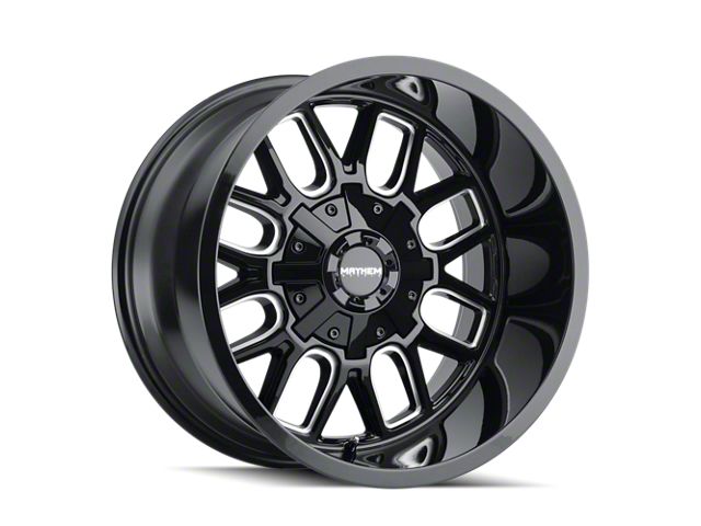 Mayhem Wheels Cogent Gloss Black Milled 5-Lug Wheel; 20x9; 0mm Offset (09-18 RAM 1500)