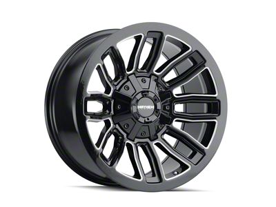Mayhem Wheels Decoy Gloss Black Milled 6-Lug Wheel; 20x9; 0mm Offset (19-25 RAM 1500)