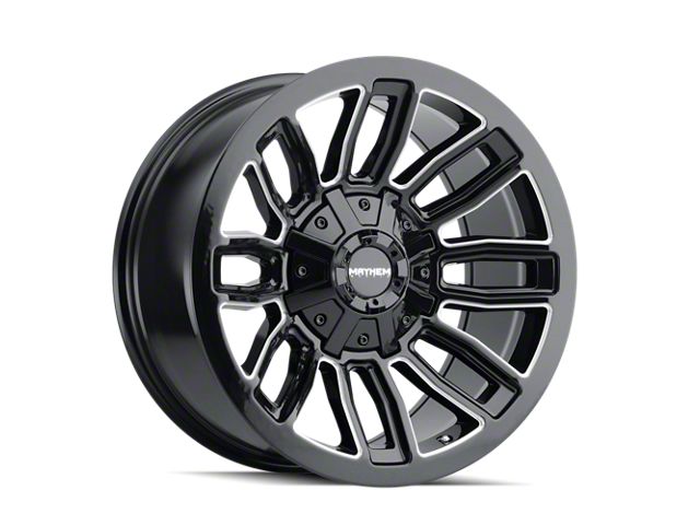 Mayhem Wheels Decoy Gloss Black Milled 5-Lug Wheel; 20x10; -19mm Offset (09-18 RAM 1500)