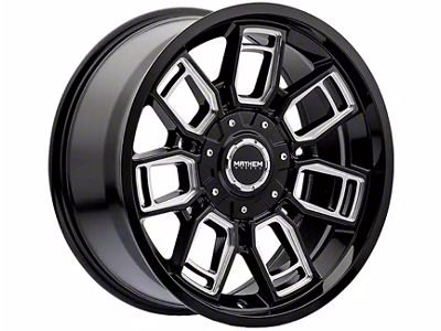 Mayhem Wheels Ordinance Gloss Black Milled 6-Lug Wheel; 20x9; 0mm Offset (19-25 RAM 1500)