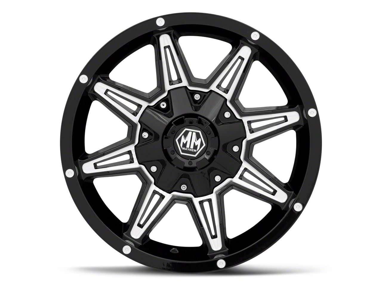 Mayhem Wheels RAM 1500 Rampage Black Milled 6-Lug Wheel; 20x9; 0mm