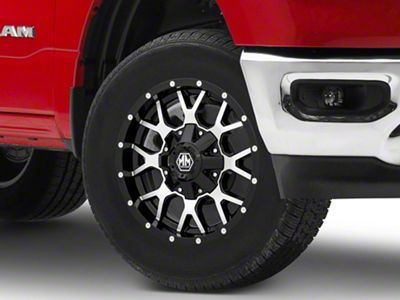 Mayhem Wheels Warrior Black Machined 6-Lug Wheel; 18x9; -12mm Offset (19-25 RAM 1500)