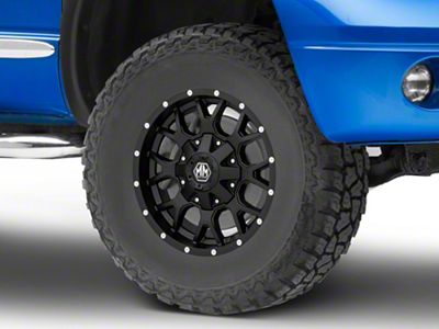Mayhem Wheels Warrior Matte Black 5-Lug Wheel; 17x9; -12mm Offset (02-08 RAM 1500, Excluding Mega Cab)