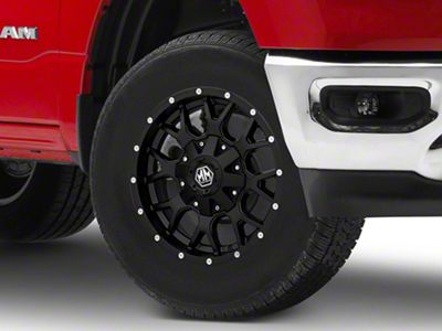Mayhem Wheels Warrior Matte Black 6-Lug Wheel; 17x9; 18mm Offset (19-22 RAM 1500)