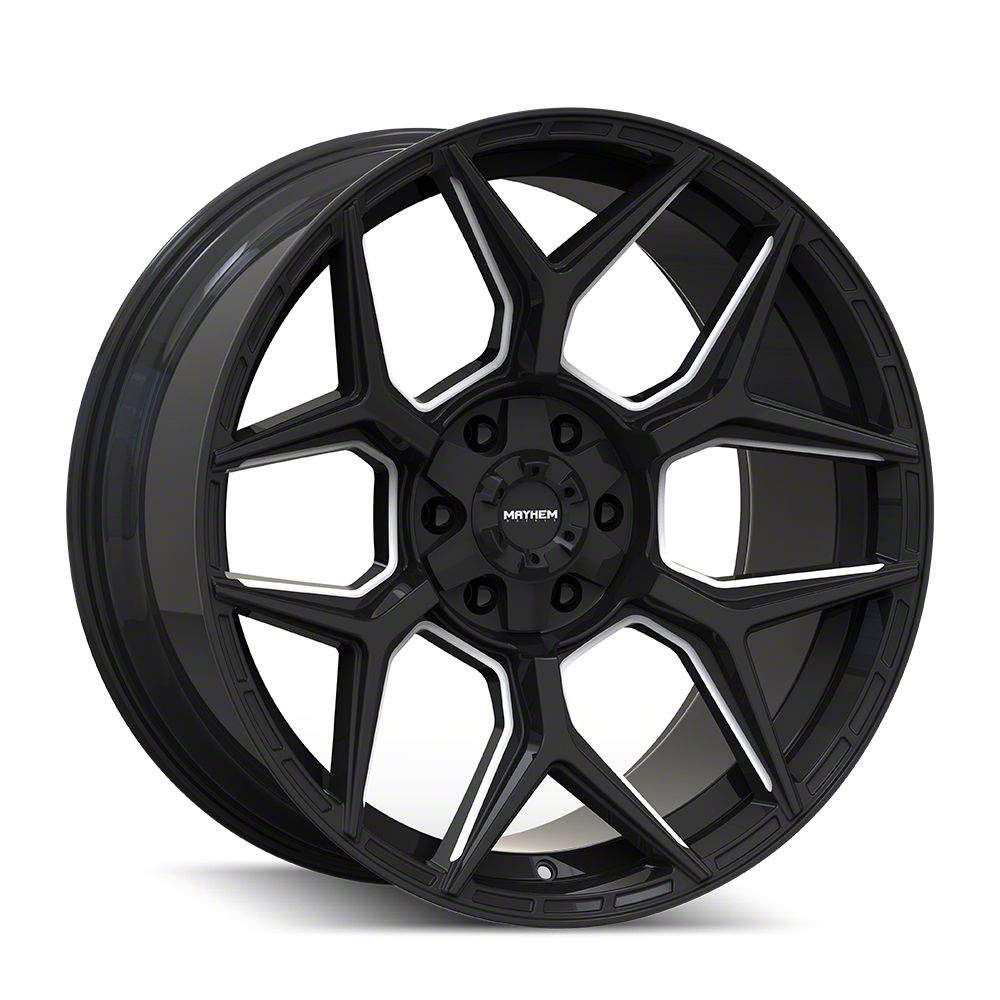 Mayhem Wheels Ranger Vanquish Gloss Black Milled 6-Lug Wheel