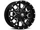 Mayhem Wheels Warrior Black Milled 6-Lug Wheel; 17x9; 18mm Offset (14-18 Sierra 1500)