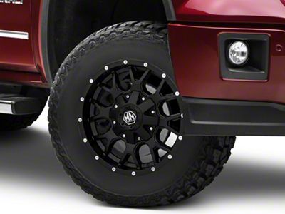 Mayhem Wheels Warrior Matte Black 6-Lug Wheel; 17x9; -12mm Offset (14-18 Sierra 1500)