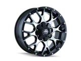 Mayhem Wheels Warrior Gloss Black Milled 8-Lug Wheel; 20x9; 18mm Offset (07-10 Sierra 2500 HD)