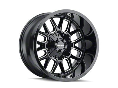 Mayhem Wheels Cogent Black Milled 6-Lug Wheel; 20x10; -19mm Offset (19-24 Silverado 1500)