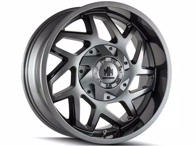 Mayhem Wheels Hatchet Gloss Gunmetal 6-Lug Wheel; 20x9; 0mm Offset (19-24 Silverado 1500)