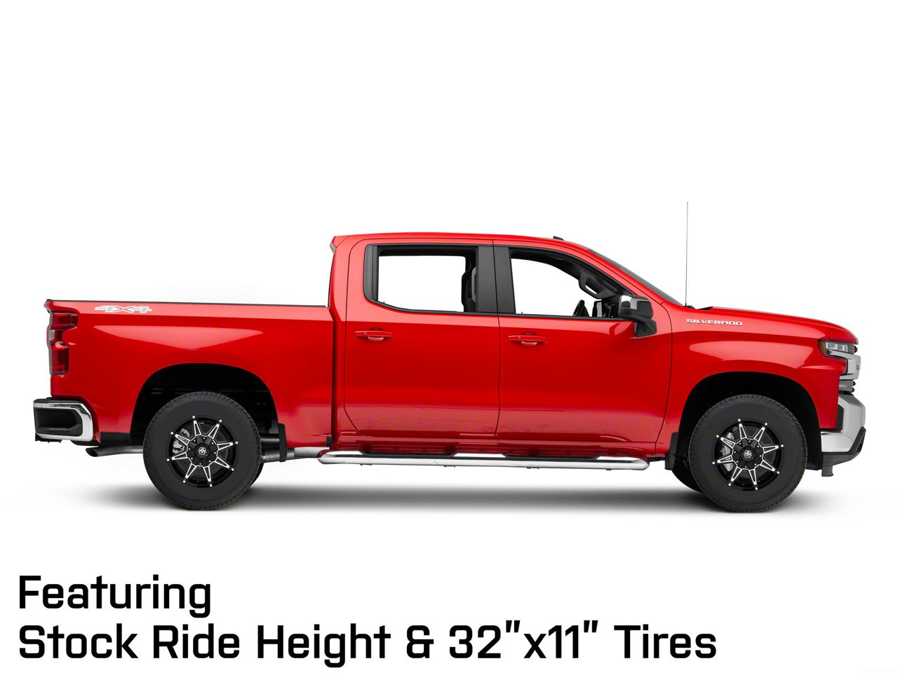 Mayhem Wheels Silverado 1500 Rampage Black Milled 6-Lug