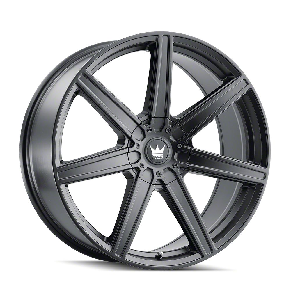 Mazzi Ranger Stilts Matte Black 6-Lug Wheel; 20x8.5; 30mm Mazzi Ranger Stilts Matte Black 6-Lug Wheel; 20x8.5; 30mm