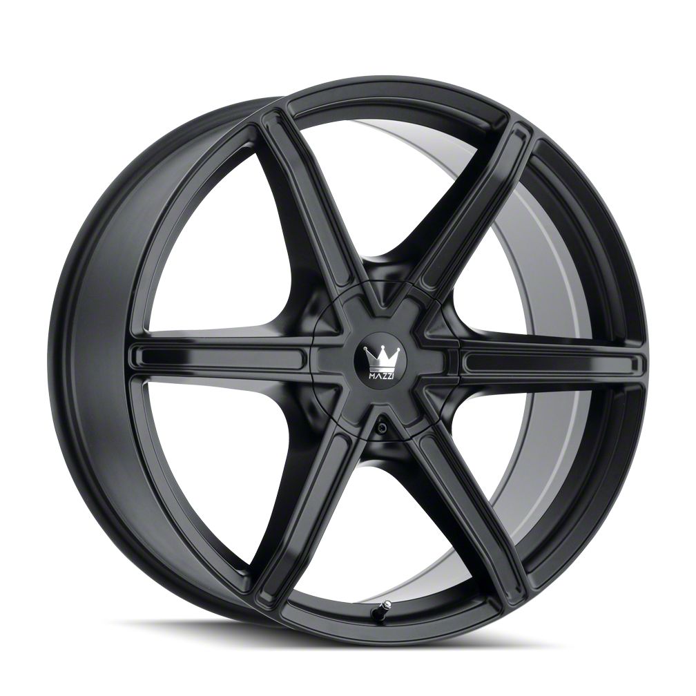 Mazzi Ranger Stilts Matte Black 6-Lug Wheel; 20x8.5; 30mm Mazzi Ranger Stilts Matte Black 6-Lug Wheel; 20x8.5; 30mm
