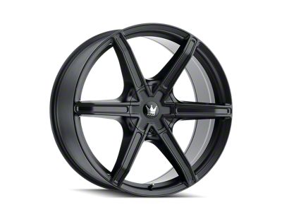 Mazzi Stilts Matte Black 6-Lug Wheel; 22x9.5; 30mm Offset (23-26 Colorado)
