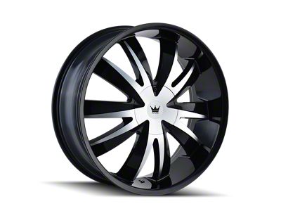 Mazzi Edge Gloss Black Machined 5-Lug Wheel; 18x7.5; 40mm Offset (87-90 Dakota)