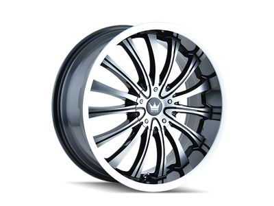 Mazzi Hype Gloss Black Machined 5-Lug Wheel; 20x8.5; 40mm Offset (87-90 Dakota)