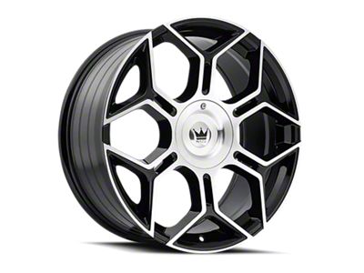 Mazzi Libra Gloss Black Machined 5-Lug Wheel; 20x8.5; 35mm Offset (87-90 Dakota)