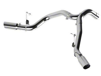 MBRP Armor Lite Filter-Back Cool Dual Exhaust System with Polished Tips; Side Exit (19-24 6.7L RAM 3500)