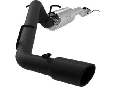 MBRP Armor BLK Single Exhaust System; Side Exit (17-22 2.5L Canyon)