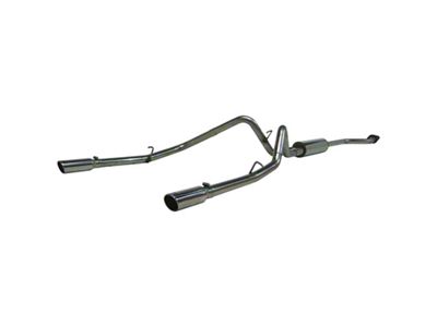 MBRP Armor Plus Dual Exhaust System with Polished Tips; Rear Exit (03-06 5.3L Silverado 1500)