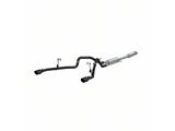 MBRP Armor BLK Dual Exhaust System; Rear Exit (21-25 2.7L EcoBoost F-150)