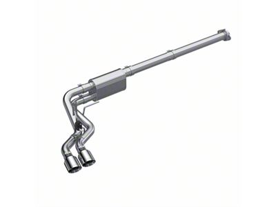 MBRP Armor Lite Dual Exhaust System with Polished Tips; Middle Side Exit; Race Version (21-25 2.7L EcoBoost F-150)