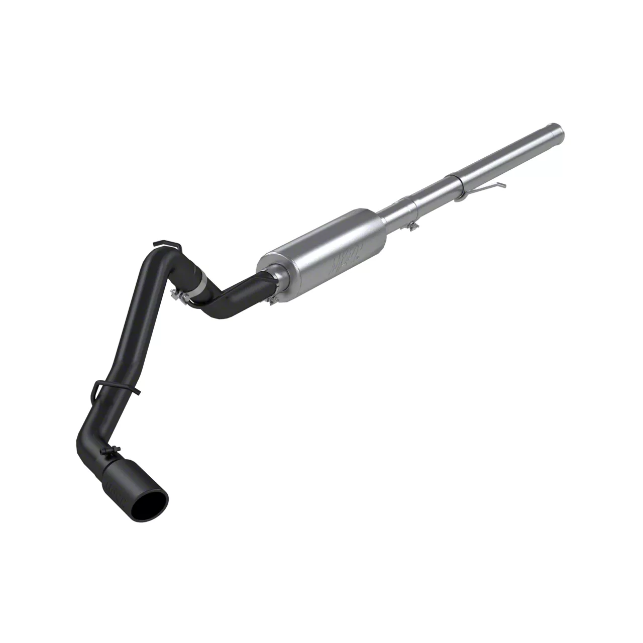 MBRP Silverado 3 in. Black Series Single Exhaust System Side Exit
