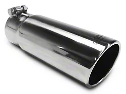 MBRP Angled Cut Rolled End Exhaust Tip; 3.50-Inch; Polished (Fits 3-Inch Tailpipe)
