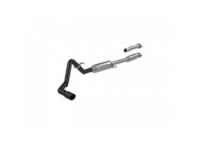 MBRP Armor BLK Single Exhaust System; Side Exit (21-25 3.5L EcoBoost F-150, Excluding Raptor & Tremor)