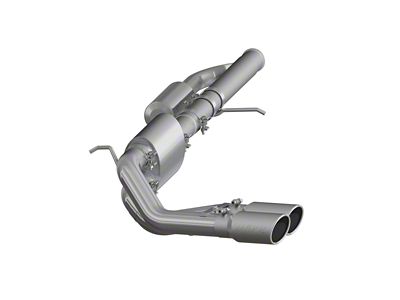 MBRP Armor Pro Dual Exhaust System with Polished Tips; Middle Side Exit (09-18 4.3L Sierra 1500)