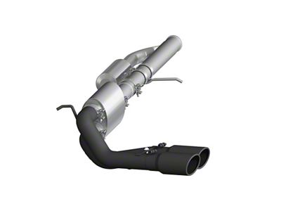 MBRP Armor BLK Dual Exhaust System; Middle Side Exit (09-18 4.3L Silverado 1500)