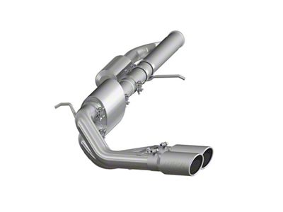 MBRP Armor Lite Dual Exhaust System with Polished Tips; Middle Side Exit (09-18 4.3L Silverado 1500)