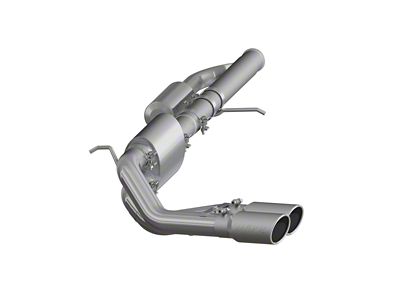 MBRP Armor Pro Dual Exhaust System with Polished Tips; Middle Side Exit (09-18 4.3L Silverado 1500)