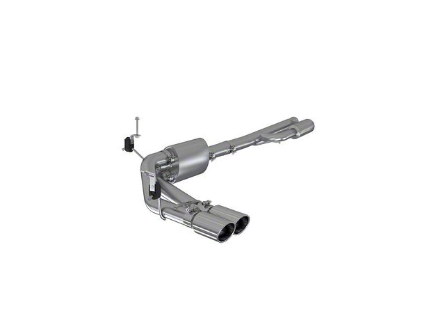 MBRP Armor Lite Dual Exhaust System with Polished Tips; Middle Side Exit (19-24 5.3L Sierra 1500)