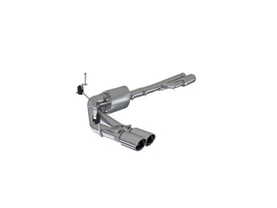 MBRP Armor Lite Dual Exhaust System with Polished Tips; Middle Side Exit (19-25 5.3L Silverado 1500)