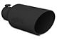 MBRP Angled Cut Rolled End Exhaust Tip; 7-Inch; Black (Fits 4-Inch Tailpipe)