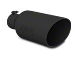 MBRP Angled Cut Rolled End Exhaust Tip; 7-Inch; Black (Fits 4-Inch Tailpipe)
