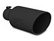 MBRP Angled Cut Rolled End Exhaust Tip; 7-Inch; Black (Fits 4-Inch Tailpipe)