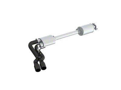 MBRP Armor BLK Dual Exhaust System; Middle Side Exit (15-20 3.5L EcoBoost F-150, Excluding Raptor & 19-20 F-150 Limited)