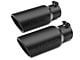MBRP Armor BLK Dual Exhaust System; Middle Side Exit (15-20 2.7L EcoBoost F-150)