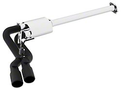 MBRP Armor BLK Dual Exhaust System; Middle Side Exit (15-20 3.5L EcoBoost F-150, Excluding Raptor & 19-20 F-150 Limited)