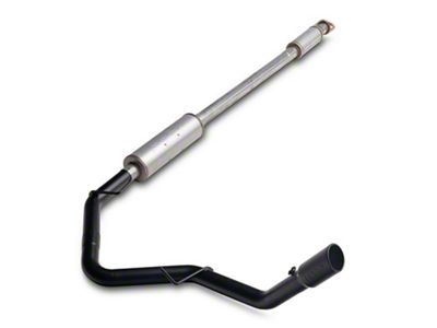 MBRP Armor BLK Single Exhaust System; Side Exit (15-20 5.0L F-150)